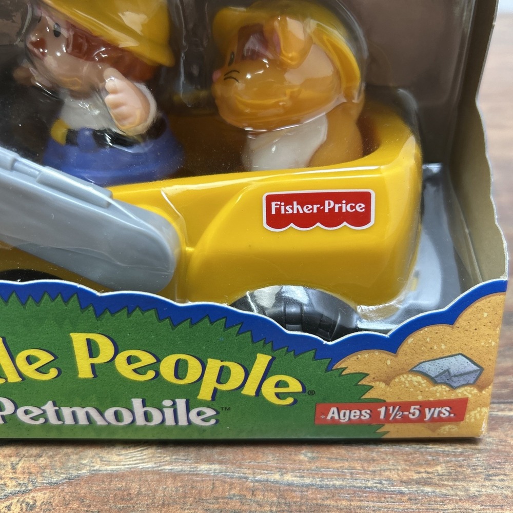 VTG 1996 Fisher Price Little People Petmobile Bulldozer Cat New RARE #72533 - Picture 4 of 10